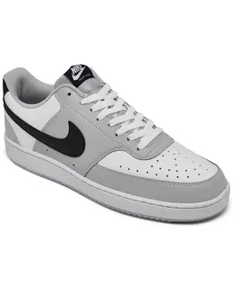 Мужские повседневные кроссовки Court Vision Low от Finish Line Nike, серый 18199706 | gray fog/black