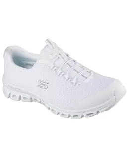 Женские слипоны: Glide-Step — повседневные кроссовки Resilience от Finish Line Skechers, белый 20809228 | white, silver