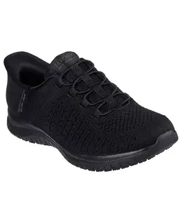 Женские рабочие слипоны с противоскользящей подошвой: Virtue - Valsea Work Sneakers от Finish Line Skechers, черный 20809232 | black
