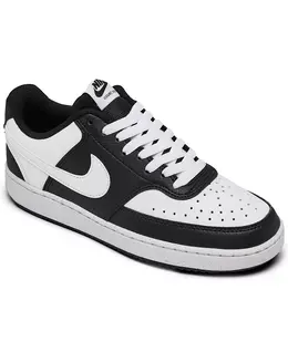 Женские повседневные кроссовки Court Vision Low Next Nature от Finish Line Nike, черный 22181751 | black/white