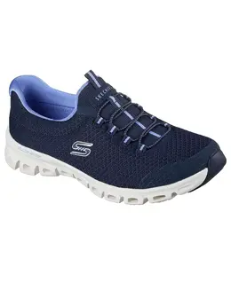 Женские слипоны: Glide-Step — повседневные кроссовки Resilience от Finish Line Skechers, синий 23008979 | navy, light blue