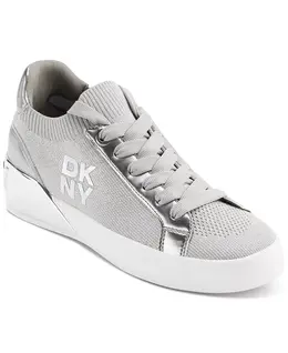 Женские кроссовки Mallory на шнуровке Dkny, серый 18516501 | grey/ silver