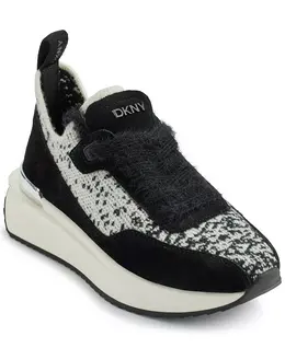 Женские кроссовки Aveline на шнуровке Dkny, мультиколор 20101904 | black/off white