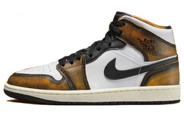 Кроссовки Nike Air Jordan 1 Mid SE, черный/оранжевый dq8417 071 | black