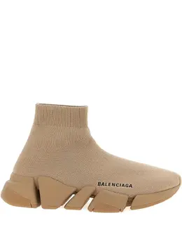 Кроссовки Speed 2.0 с носочной вязкой Balenciaga, нейтральный 31571090 | нейтральные цвета