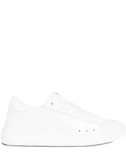 MSGM logo-detail leather sneakers 31566471