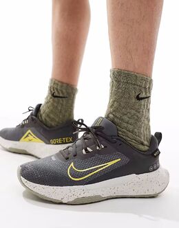 Кроссовки Nike Running Juniper Trail 2 Gore-TEX темно-серого цвета 139793493 | grey