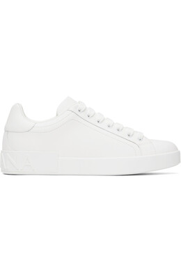 Кроссовки Portofino из телячьей кожи Dolce & Gabbana, цвет bianco 251003m237004 | bianco