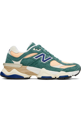9060 кроссовки New Balance, мультиколор 251402m237038 | new spruce/peach blossom/team royal