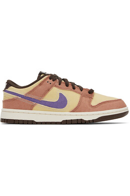 Кроссовки Dunk low retro se Nike, мультиколор 251011m237165 | dusted clay/team gold/baroque brown/dusty amethyst