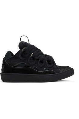 Кожаные кроссовки Curb Lanvin, мультиколор 251254m237021 | black/black