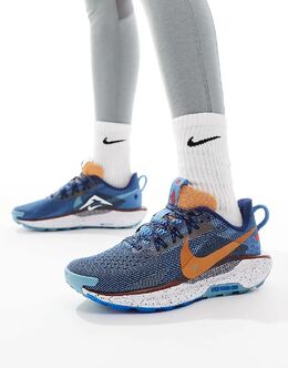 Кроссовки Pegasus ReactX Trail 5 темно-синего и белого цветов Nike Running 137318573 | navy