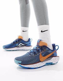 Кроссовки Nike Running ReactX Pegasus Trail 5 темно-синего и белого цветов 137318573 | navy