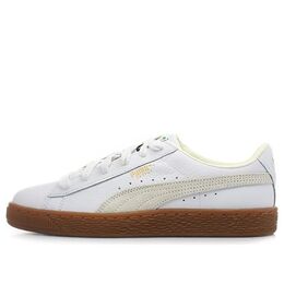 Кеды Puma Basket Classic Rubber Retro Low Top Casual Skate Shoes Unisex White 365078-01, белый
