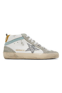 эксклюзивные кроссовки Off-White Mid Star от SSense Golden Goose, белый 241264f127001 | white