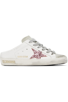 Биоразлагаемые кеды Super-Star Sabot Golden Goose, мультиколор 251264f128060 | white/pink/ice-gray