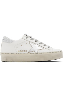 Кроссовки Hi Star Classic Golden Goose, мультиколор 251264f128073 | white/silver