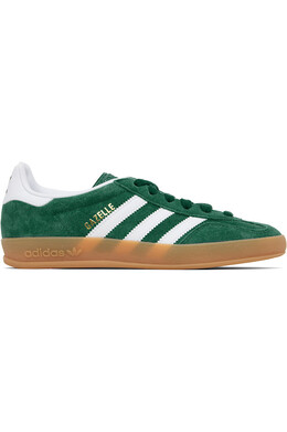 Газель кроссовки для зала Adidas, мультиколор 252751f128107 | collegiate green/cloud white/gum