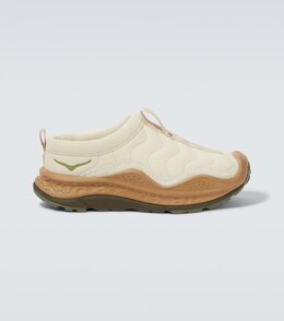 Элитные кожаные кроссовки Ora Primo Hoka One One, Oatmeal / Bark p01011866 | oatmeal / bark