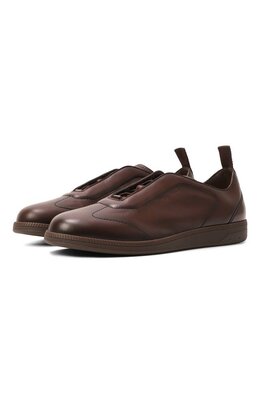 Кожаные кеды DBS-Olympic Santoni mbpg22109dktt0il