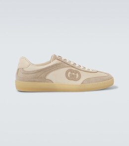 Кроссовки Interlocking G с отделкой из замши Gucci, Oat/ N.Iv/ Oat/ Oat/ N.I p00992186 | oat/ n.iv/ oat/ oat/ n.i