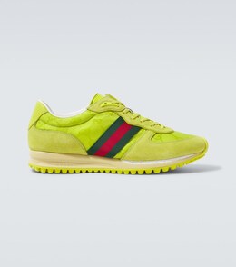 Re-Motion Web Stripe кроссовки с отделкой из замши Gucci, Fire/S.G/Fir/Gr p01050946 | fire/s.g/fir/gr