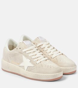 Кроссовки Ball Star 2 с отделкой из кожи и замши Golden Goose, Light Beige / Milk p00987946 | light beige / milk