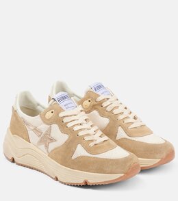 Кожаные кроссовки Running Sole Golden Goose, Cream/Desert Beige/Gold/Talco p00987957 | cream/desert beige/gold/talco