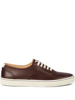Brunello Cucinelli leather lace-up sneakers 31453230