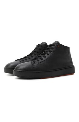 Кожаные кеды Cleanic Santoni mbcg22141neakiac