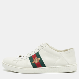 Gucci White Leather Ace Foldable Sneakers Size 39 1193346