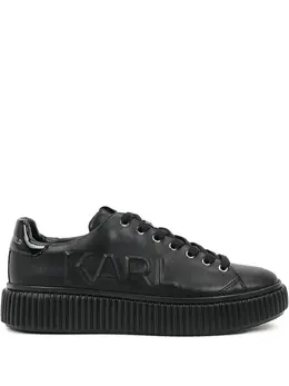 Karl Lagerfeld embossed logo platform sneakers 31534076
