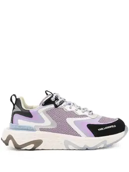 Karl Lagerfeld metallic-panelled mesh sneakers 31534074
