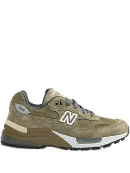 992 замшевые кроссовки New Balance, зеленый 31518352 | зеленый