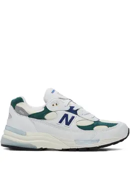 Кроссовки 992 Made in USA - White Marsh Green New Balance, белый 29784551 | белый