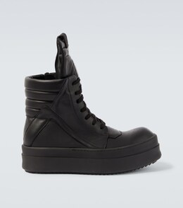 Кожаные кроссовки Mega Geobasket Rick Owens, черный p01036811 | black