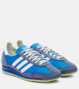 Кроссовки SL 72 OG с отделкой из замши Adidas, Blue Bird/Off White/Pink p01085608 | blue bird/off white/pink