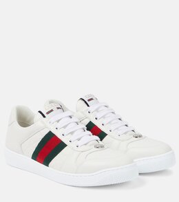 Кожаные кроссовки Screener Gucci, Great W/G.W/Wh/Vrv/W p00938107 | great w/g.w/wh/vrv/w