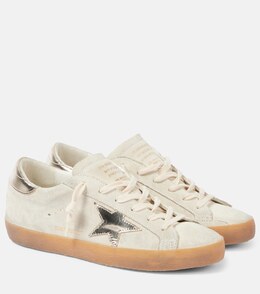 Суперзвездные замшевые кроссовки Golden Goose, Beige/Platino p00987972 | beige/platino