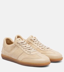 Кроссовки из замши с кожаными вставками Tod's, Naturale + Carne p01078104 | naturale + carne