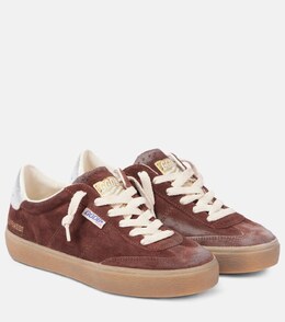 Кроссовки Soul Star из замши Golden Goose, Burgundy/Silver p00987969 | burgundy/silver