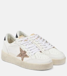 Кроссовки Ball Star 2 из декорированной кожи Golden Goose, White/Gold/Black p00987956 | white/gold/black