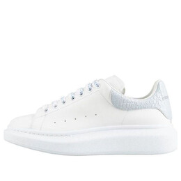 Кроссовки oversized sneaker 'white light blue crocodile' Alexander McQueen, белый 625162wibng9760 | white/light blue
