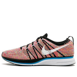 Кроссовки flyknit trainer Nike, черный 532984-014 | black/white-blue glow-pnk flsh