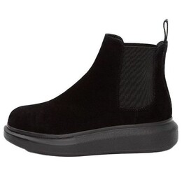 Кроссовки hybrid chelsea boot 'black suede' Alexander McQueen, черный 586398whxk61000 | black