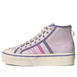 Кроссовки nizza platform mid shoes Adidas, розовый gx4608 | almost pink / pulse lilac / wonder white