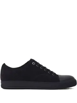 Lanvin suede leather cap-toe sneakers 31279201