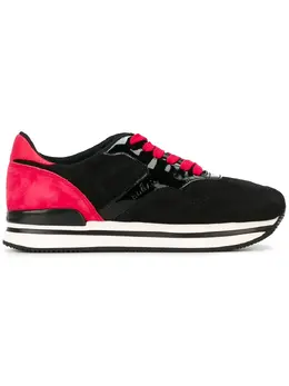 Hogan panelled lace-up sneakers 11560292