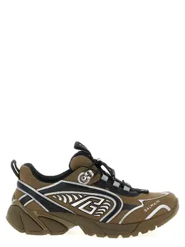 Balmain-Cosmic Dust Sneakers Verde-Uomo 52363107303764
