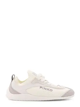 Pinko-Reby 03 Knit And Leather Sneakers-Donna 52364783550804